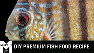 DIY premium fish food recipe. Feed your fishes nutrient-dense food.