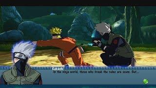 Naruto Rise of A Ninja Walkthrough Part 5 - Kakashis Test Mission 1080p Xbox 360