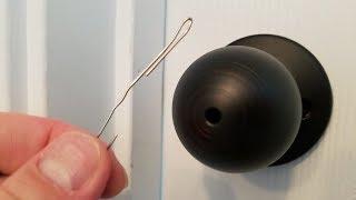 How to Pick Locks of Indoor Bedroom Bathroom with Paper Clips