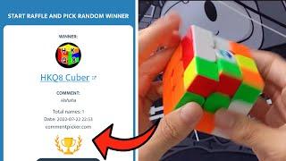 Pick Winner by SOLVING Rubik’s Cube   you may have a Second Chance   *Giveaway Announcement