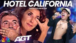 A Very Extraordinary Voice in the world  Makes Simon Cowell Crying With the Song Hotel California