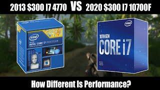 The i7 4770 Vs i7 10700F - Old $300 CPU Vs New $300 CPU