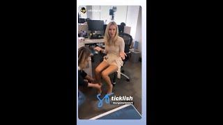 Morgan Stewart gets tickled