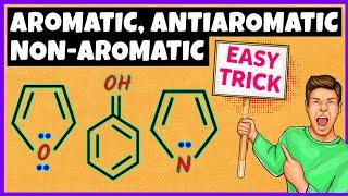 Aromatic Antiaromatic and Nonaromatic Compounds  Super Easy Trick