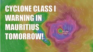 Cyclone Class I Warning in Mauritius TOMORROW Belal to hit Mauritius on Monday Night