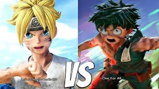 JUMP FORCE - Izuku Midoriya vs Boruto Uzumaki 1vs1 Gameplay PS4 Pro