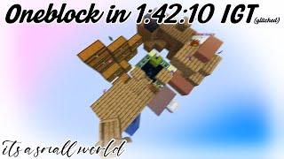 Oneblock Any% Speedrun World Record 14210