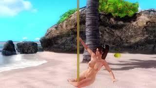 Dead or Alive 5  Last Round  Mai Shiranui  Pole dance Gameplay  Nude mod 18+