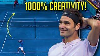 Roger Federer Shots But They Get Increasingly More Creative