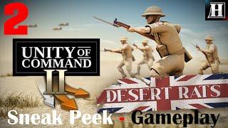 Desert Rats  Sneak Peek  Gameplay  Unity of Command II  New DLC  Part 2