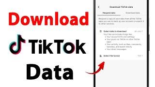 How to Download All Your Videos and Data from TikTok App  Download Tiktok Data 2024