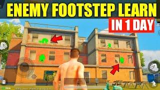 Easy way to learn Enemy Footsteps in PubgBgmi  Pubg Enemy Footsteps sound Guide