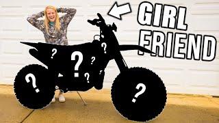 Surprising GIRL FRIEND with DREAM DIRT-BIKE