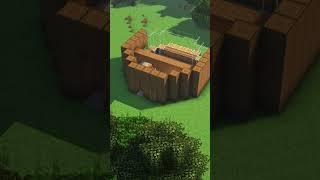 Minecraft cute circle house #asmr #asmrvideo #minecraftshorts #minecraftstarterhouse #minecraft