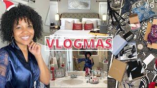 VLOGMAS DAY 6 New Boots + Holiday Clean & Decorate  Bedroom & Bathroom + Mail Unboxing Haul.