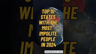 Top 10 Rudest States in 2024 #toppicksusa #top10 #ruddeststates #unitedstates #shorts