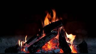 Campfire Sounds & Soft Crackling Fireplace to Relax Study & Sleep