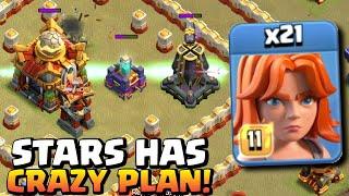 STARs RISKY 21 Valkyrie Plan in Clan War Clash of Clans