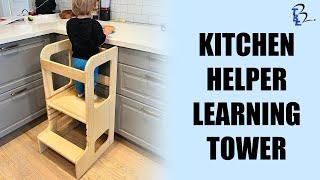 Montessori Toddler Kitchen Helper Stand Learning Tower