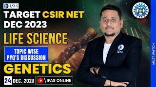 Genetics PYQ for CSIR NET Life Science Dec 2023 Exam Booster  IFAS