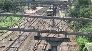 Freight Train passing Hadapsar station in Pune