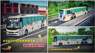 KSRTC AIRVATA VOLVO B11R DRIVING  BUSSID V3.7  DOWNLOAD NOW #ksrtcbusmod #bussidnewmods