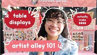 Successful Artist Alley Table Display Tips for Beginners in 2024 With Photo Examples