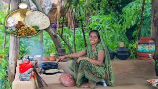 Traditional Village Cooking  Real Village Nature Life in Gujrat India  Rainy Season in Village