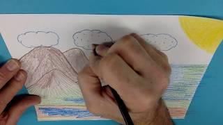 Drawing the Water Cycle time-lapse