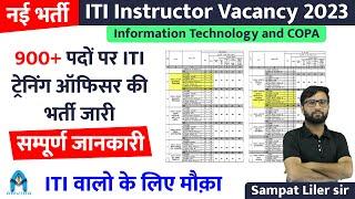 900+ ITI Instructor vacancy 2023  iti bharti 2023  JSSC ITI vacancy 2023  sampat sir