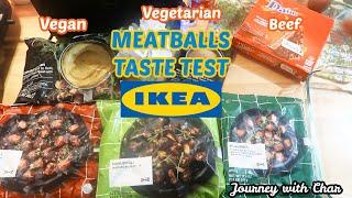 IKEA MEATBALLS TASTE TEST TRYING IKEAS VEGAN VEGETARIAN & BEEF MEATBALLS ARE THEY ANY GOOD?