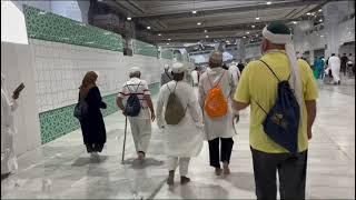 FIRST FLOOR TAWAF  HOW MUCH TIME TAKE IN ONE ROUND FROM HAJERE ASFAT TO HAJERE ASFAT  KAABA