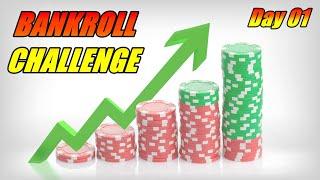 Poker NL25 Bankroll Challenge €100 to €1000  Day #01 