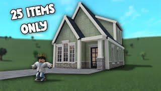 building a BLOXBURG HOUSE WITH ONLY 25 ITEMS