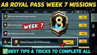 A8 WEEK 7 MISSION  PUBG WEEK 7 MISSION EXPLAINED  A8 ROYAL PASS WEEK 7 MISSION  C7S19 RP MISSIONS