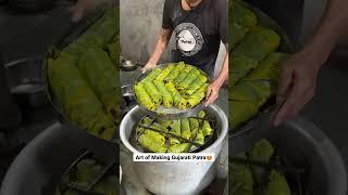 Art of Making Gujarati Patra #shorts #indianstreetfood