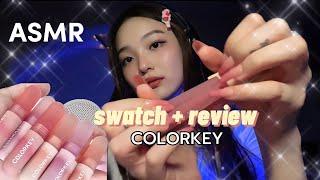 ASMR  Swatch 10 Thỏi Son Colorkey - softspoken mouthsound nails tapping… Deadzonnne