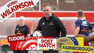 POST MATCH REACTION  Bobby Wilkinson  Hemel Hempstead Town 3-3 Farnborough