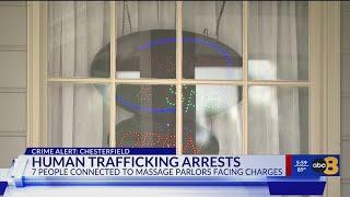 Seven massage parlor employees arrested in Chesterfield suspected to be part of larger human traffic