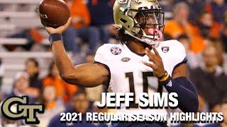 Jeff Sims 2021 Regular Season Highlights  Georgia Tech QB