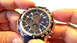 U.S. Polo Assn. Sport Mens US9137 Blue Silicone Analog Digital Sport Watch Review