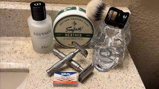 2 Timeless Razors vs. The Goatee. Seaforth Heather Soap Simpson Chubby 2 Ebony & Sauvage.