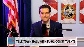 LIVE FROM WASHINGTON D.C. - Rep. Gaetz Holds FL-01 Tele-Town Hall – May 25 2023