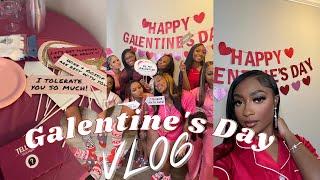 VLOG GALENTINES DAY  GIRLS NIGHT IN 