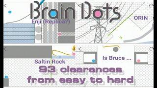 93 clearences from easy to hard Brain Dots httpbraindotsapp.com