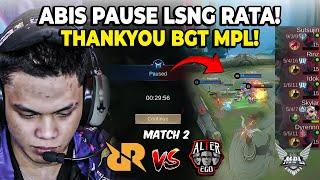 PAUSE TIBA-TIBA RRQ RATA THANKYOU BGT MPL RRQ VS ALTER EGO MATCH 2 MPL S14