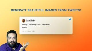 5 Tools to Convert Tweets to Screenshots ️ or Images   No-Code Tutorial