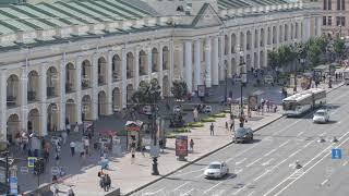 ST PETERSBURG RUSSIA The Great Gostiny Dvor in sunny day