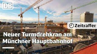 Der höchste Kran am Münchner Hauptbahnhof