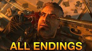 Call of Duty Black Ops 2 All Endings Canon Good Bad Alternate